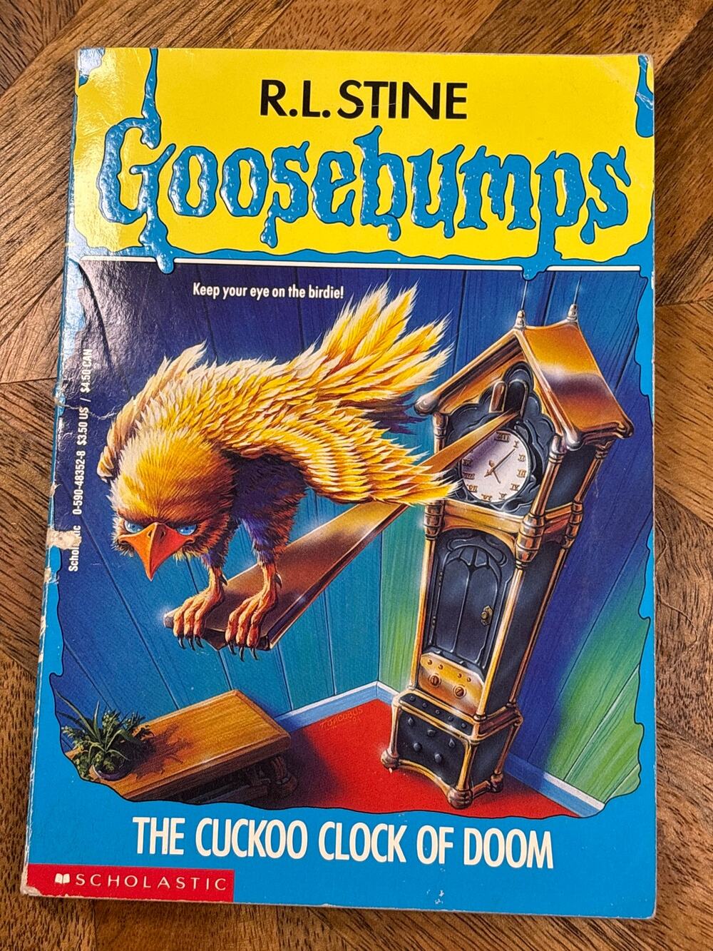 Vtg 90s Goosebumps the cuckoo clock of doom 28 by R.L Stine book 2nd print